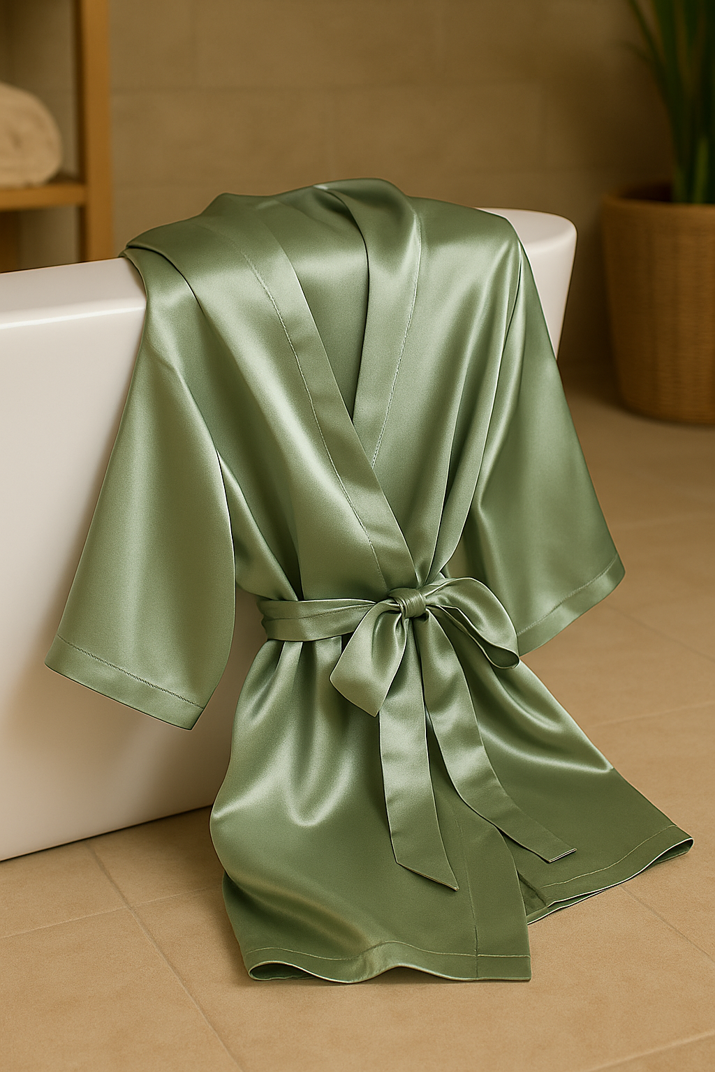 Luxe Satijnen Kimono Badjas